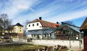 Växthuset som Sweden Green House Byggt intill Löfstad Slott.