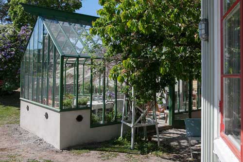 Sockel i trappsteg hos Vaxholms B & B