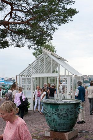 Stort intresse för våra västhus på Millesgården.