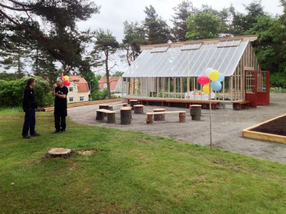 Vaxthuset Med Sadeltak I Mariebergsskogen